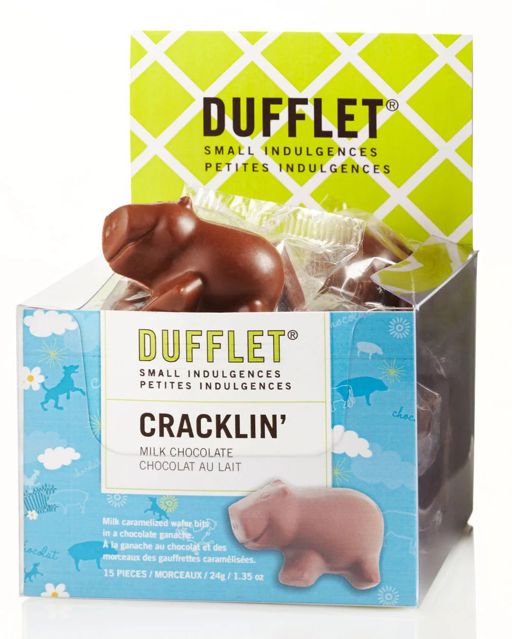 DUFFLET - CRACKLIN' PIGS IN A BASKET MILK CHOCOLATE