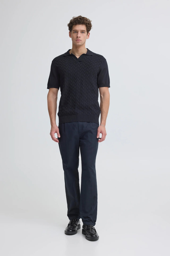 CFDYRVIK KNIT SHIRT "DARK NAVY"