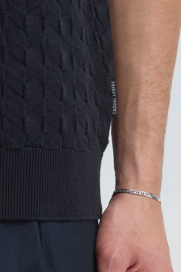 CFDYRVIK KNIT SHIRT "DARK NAVY"