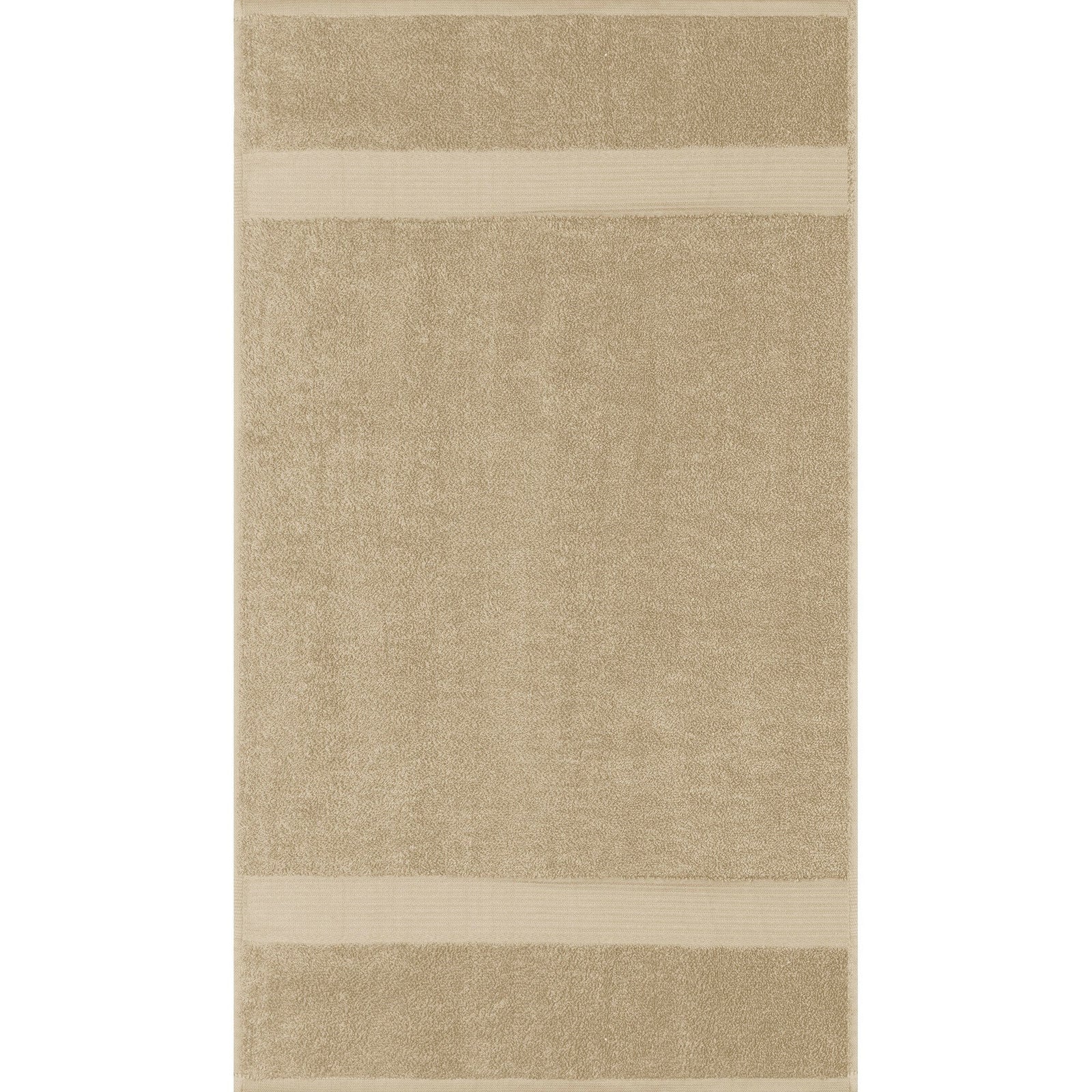 ALLURE DOBBY BORDER HAND TOWEL - TAUPE 16"x28"