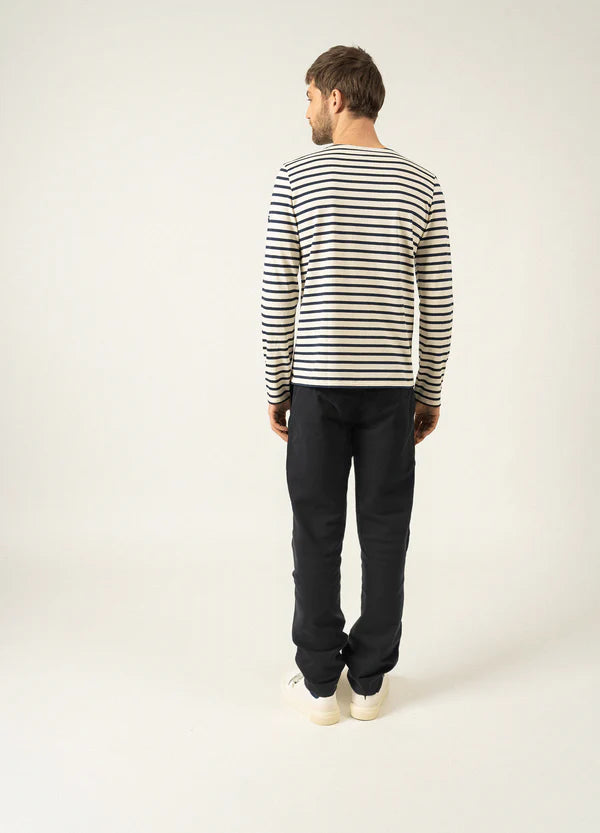 MINQUIERS STRIPED SAILOR SHIRT - JEAN/CHANVRE, MARINE/ECRU,