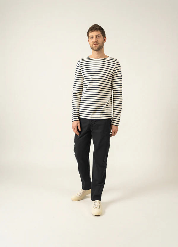 MINQUIERS STRIPED SAILOR SHIRT - JEAN/CHANVRE, MARINE/ECRU,