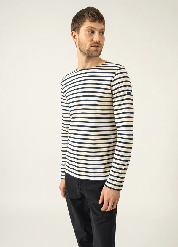 MINQUIERS STRIPED SAILOR SHIRT - JEAN/CHANVRE, MARINE/ECRU,