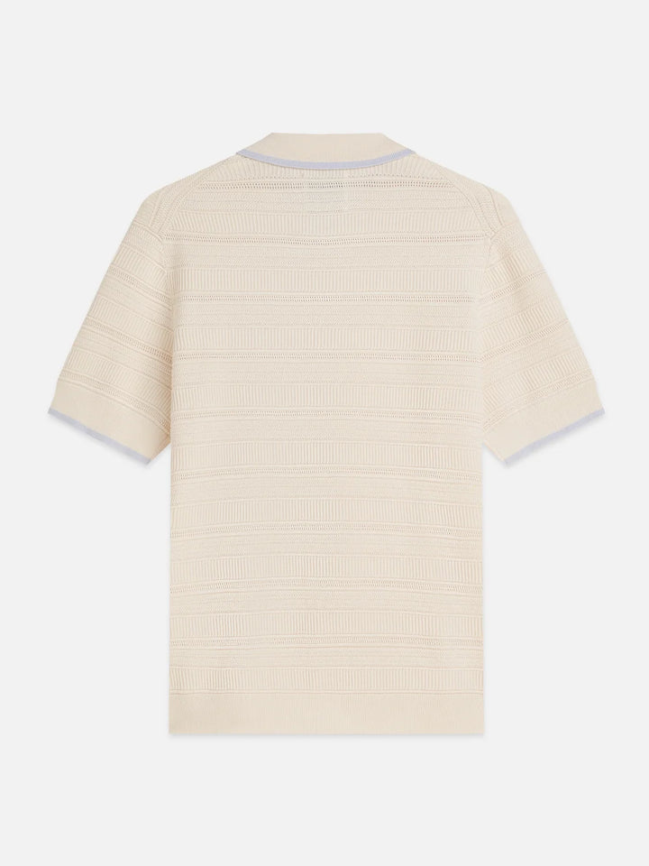 STRUCTURED KNITTED POLO "EGGNOG"