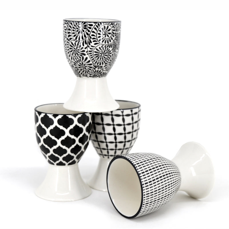 EGG CUPS - SET OF 4 ASSORTED