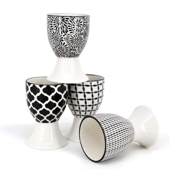 EGG CUPS - SET OF 4 ASSORTED