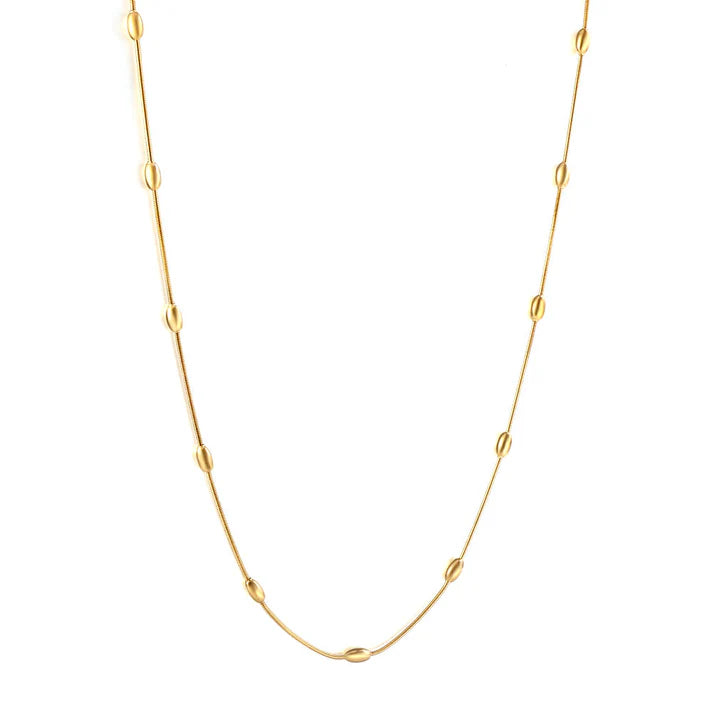 ELEVEN PEARLS NECKLACE "GOLDEN"