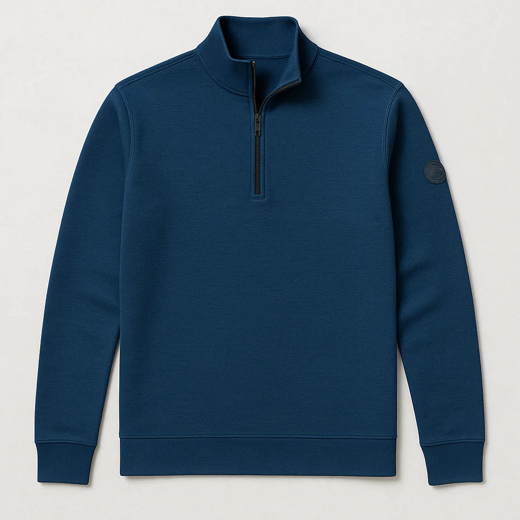 ELVAR - TEXTURED MOCK ZIP "NEBULA"
