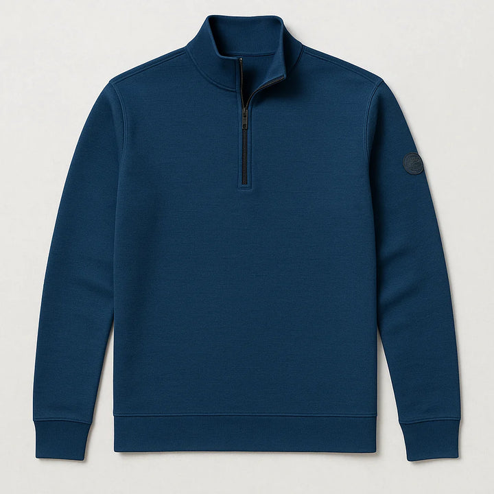 ELVAR - TEXTURED MOCK ZIP "NEBULA"