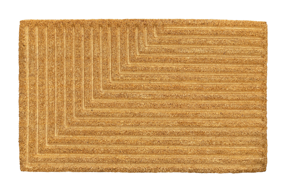 EMBOSSED 100% COIR DOORMAT 18X30''