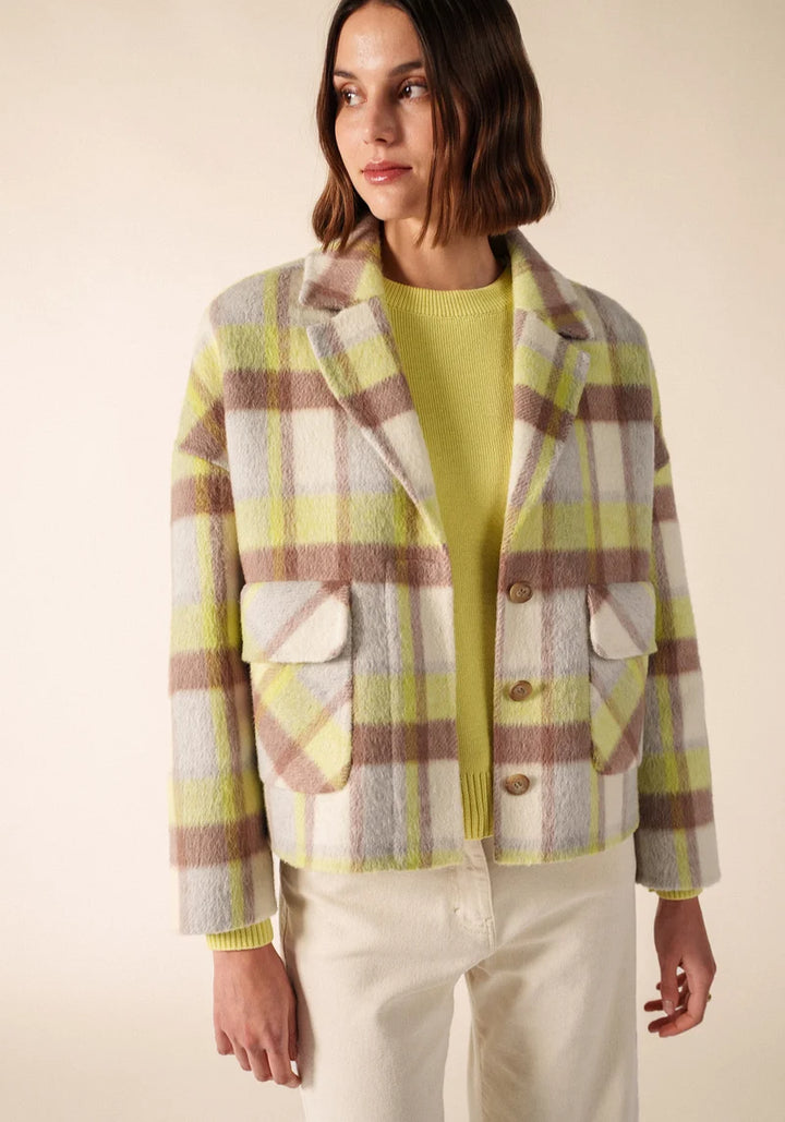 STE EMILIA JACKET "BLANC HIVER/BEIGE/AUBE"