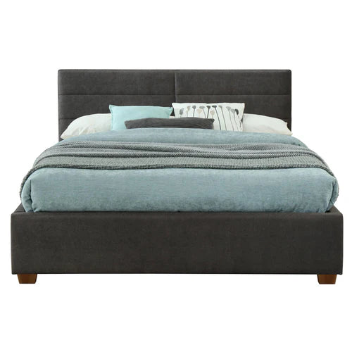 EMILIO PLATFORM BED WITH DRAWER - QUEEN "CHARCOAL"