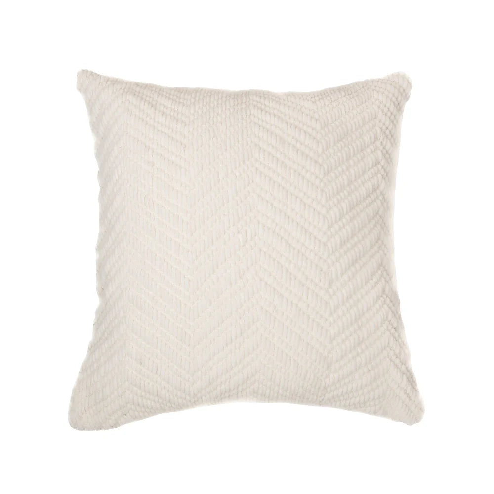 EMY IVORY CHENILLE DECORATIVE PILLOW 20X20