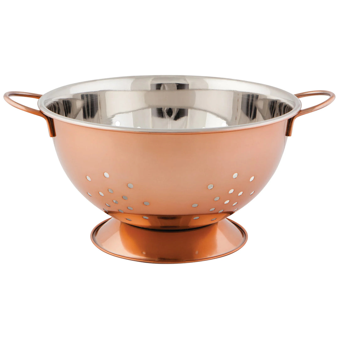 STEEL ROSE GOLD COLANDER LARGE