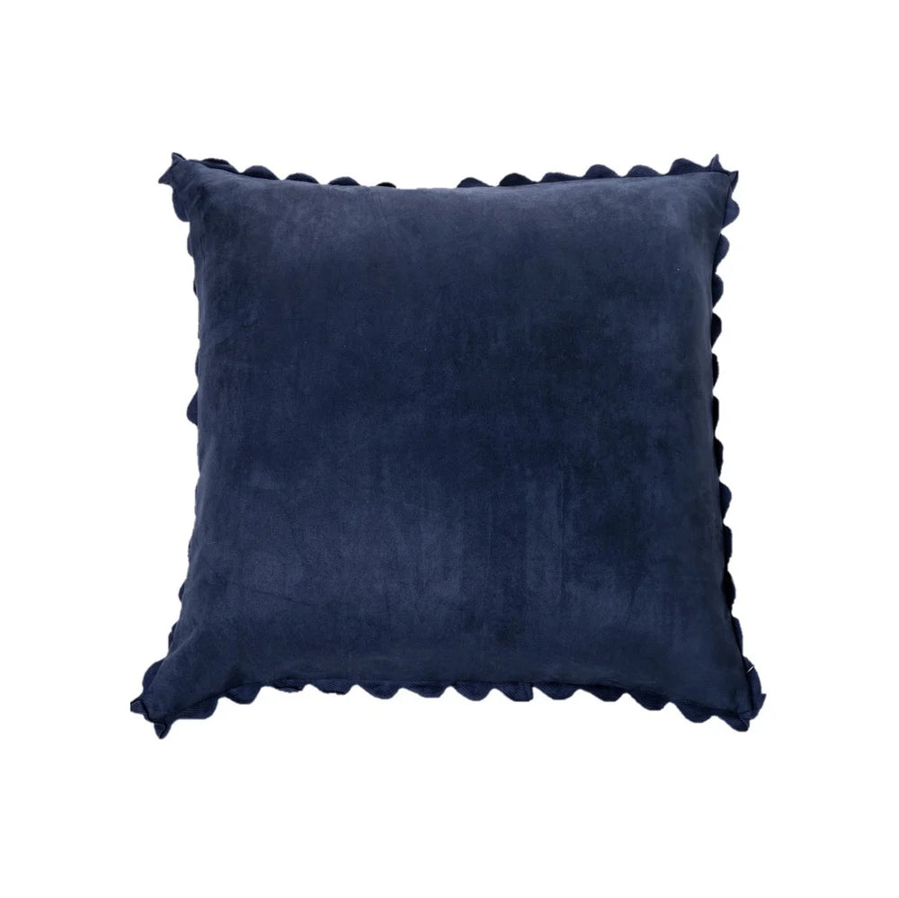 IVORY NAVY BLUE EUROPEAN PILLOW