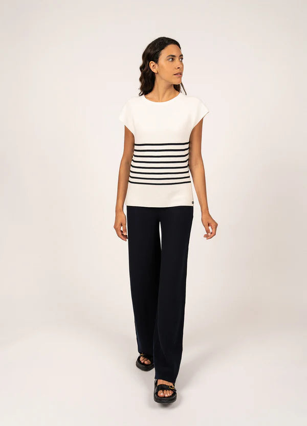 EVA KNIT STRIPED T-SHIRT