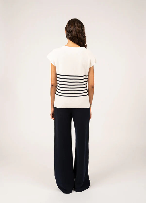 EVA KNIT STRIPED T-SHIRT