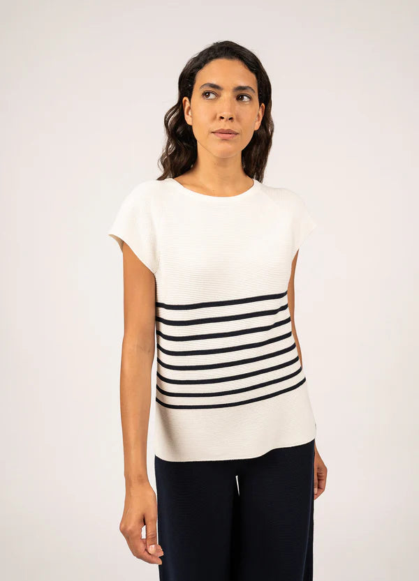 EVA KNIT STRIPED T-SHIRT