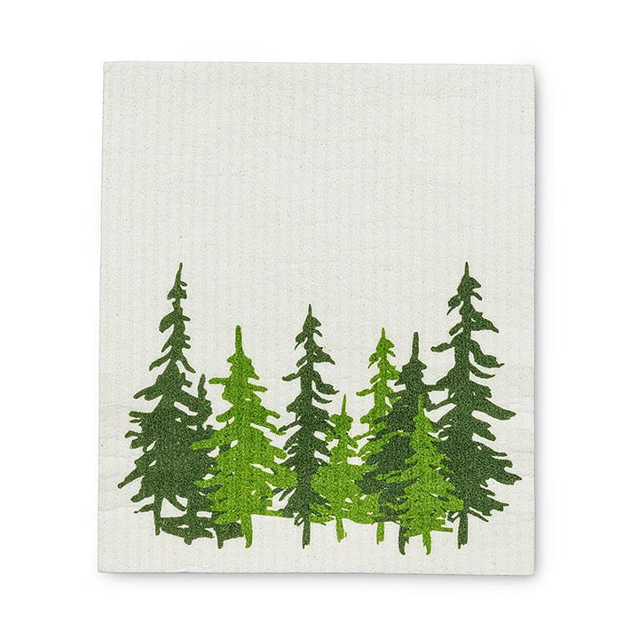 EVERGREEN FOREST DISHCLOTHS, SET OF 2 6.5X8''L