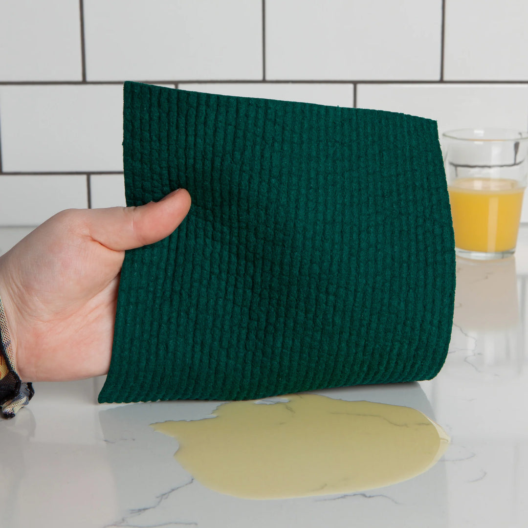 EVERGREEN AND BLOSSOM SWEDISH DISHCLOTHS - SET OF 2