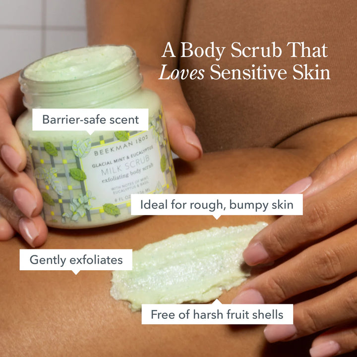 GLACIAL MINT &amp; EUCALYPTUS EXFOLIATING BODY SCRUB