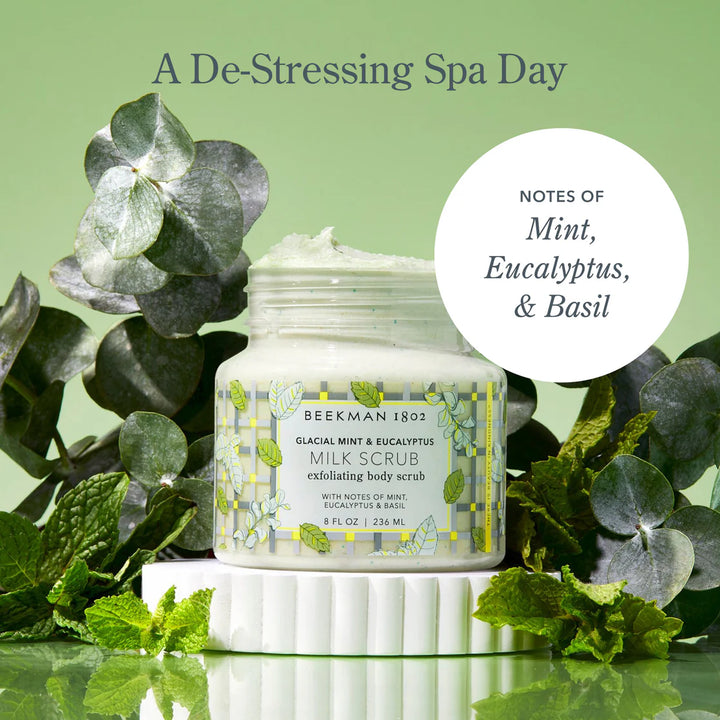 GLACIAL MINT &amp; EUCALYPTUS EXFOLIATING BODY SCRUB