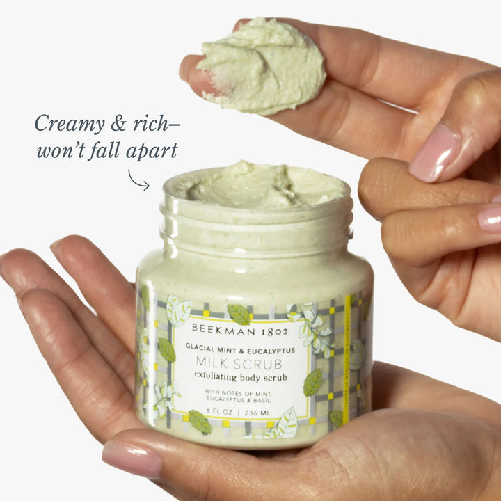 GLACIAL MINT &amp; EUCALYPTUS EXFOLIATING BODY SCRUB