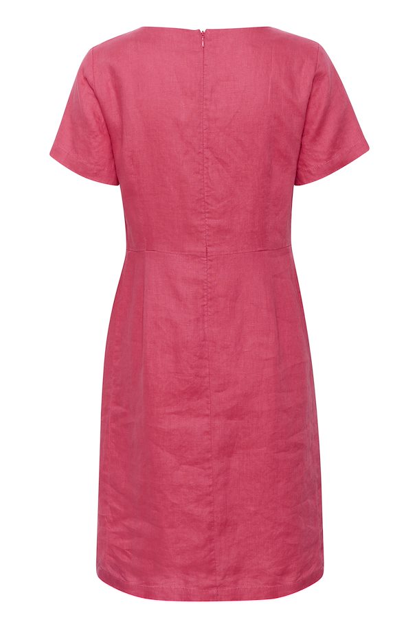 EAMARINAPW LINEN DRESS "Claret Red"