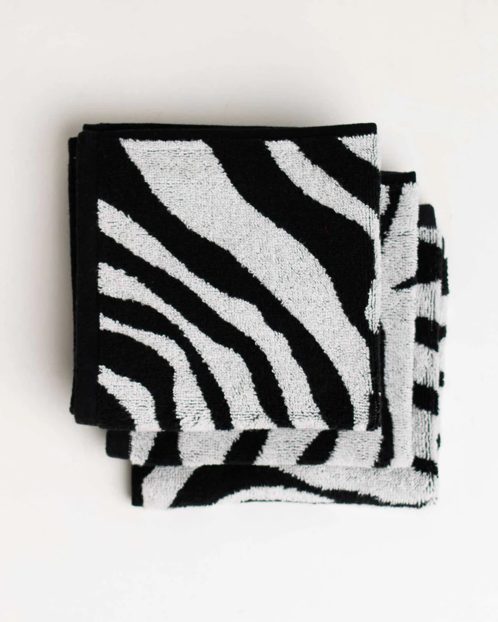 CLASSIC FACE TOWEL - ZEBRA (3 PACK)