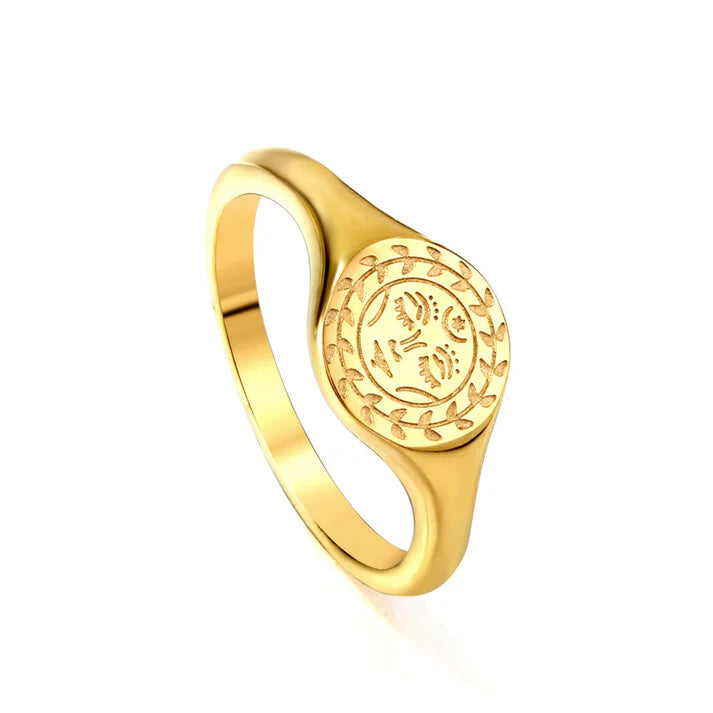 MOON FACE RING - SIZE 7