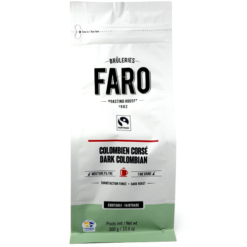 FARO - CAFE EQUITABLE MELANGE COLOMBIEN CORSE FILTRE 300G