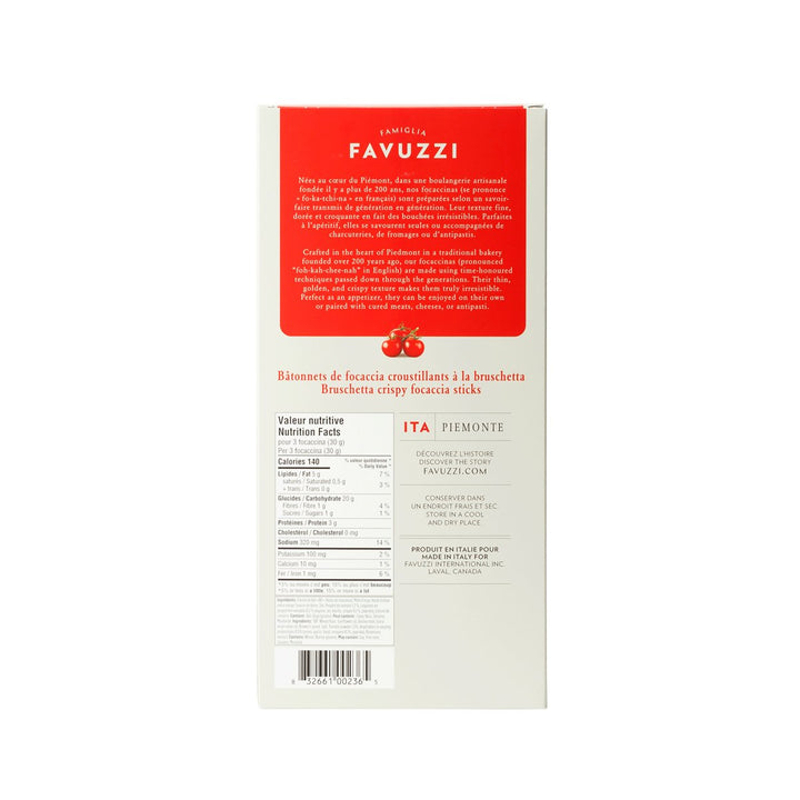 BRUSCHETTA CRISPY FOCACCIA STICKS 100G