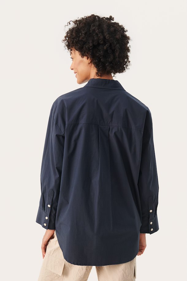 FESTINAPW OVERSIZED SHIRT "NAVY"