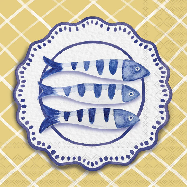 AMALFI CUCINA FISH COCKTAIL NAPKIN