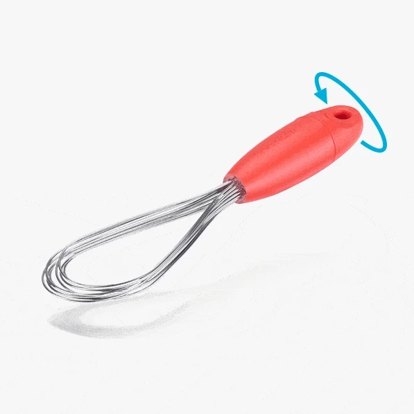 MINI FLISK FOLD FLAT BALLOON WHISK "RED"