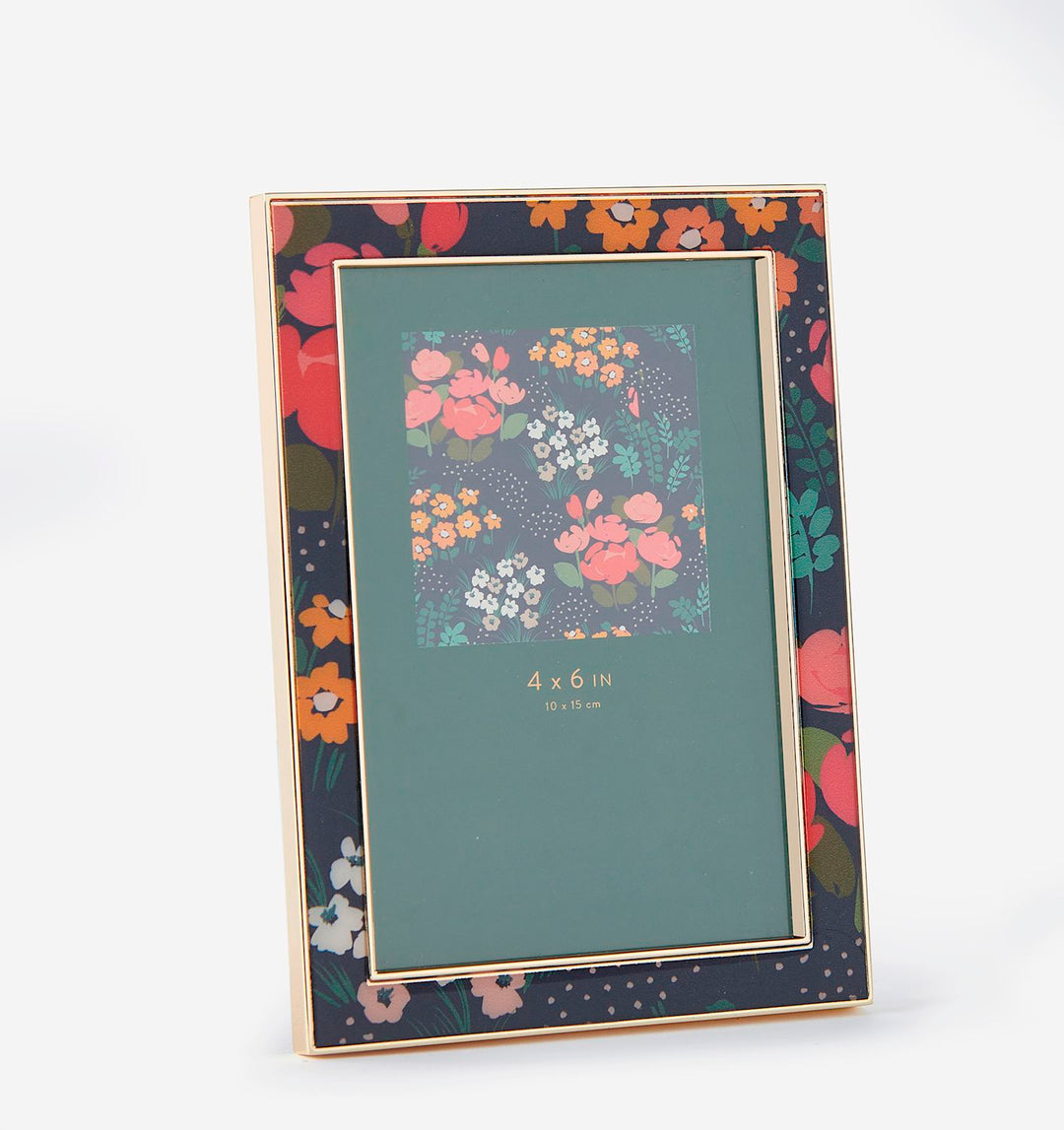 FLORAL PRINT PHOTO FRAME 4X6&
