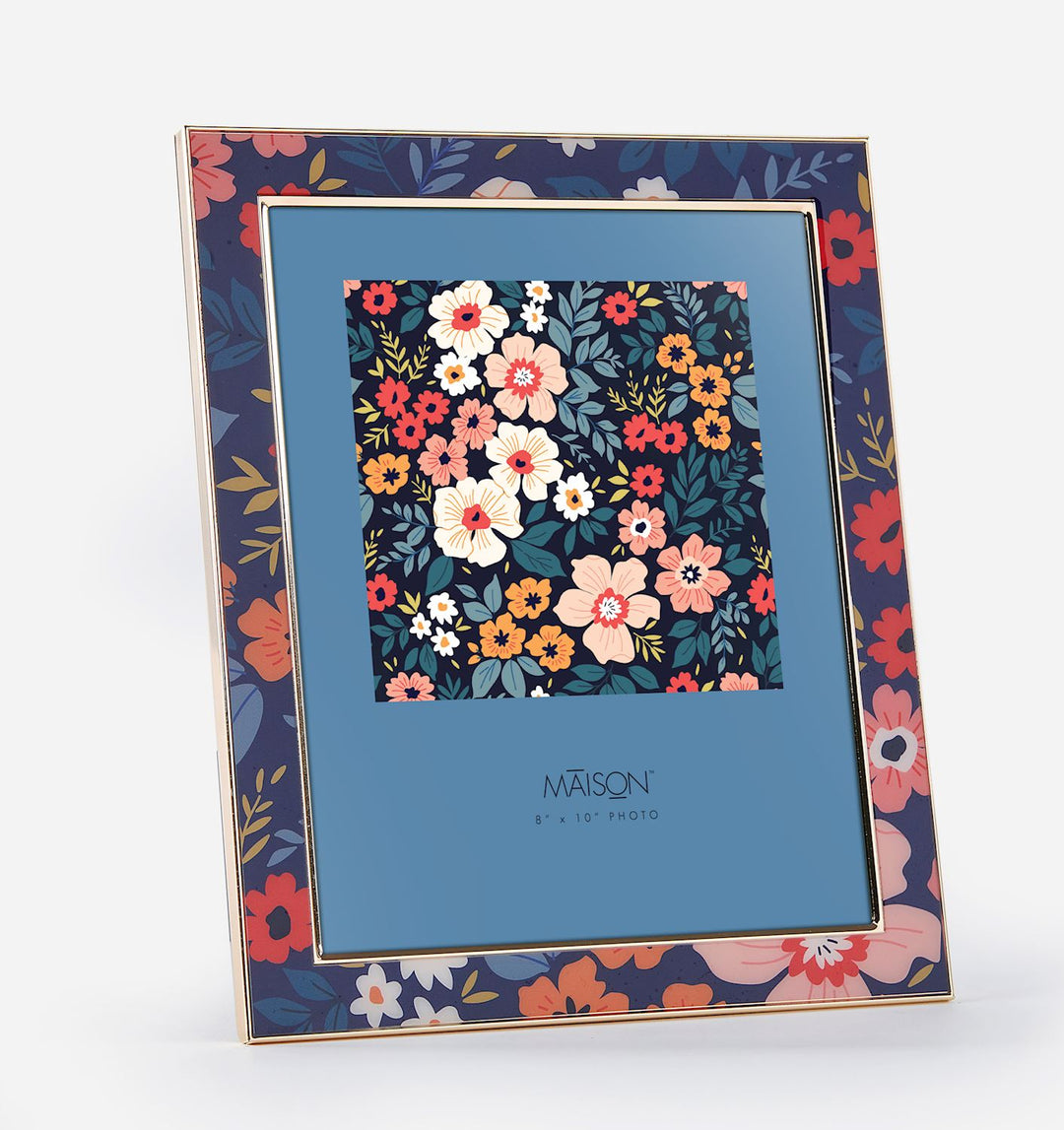 FLORAL PRINT PHOTO FRAME 8X10&