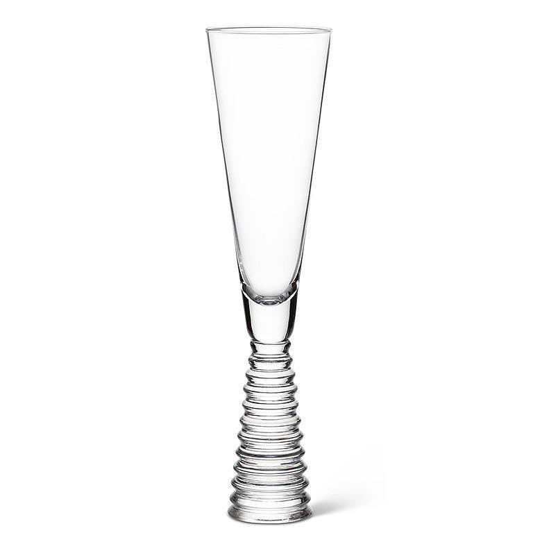 STACK BASE FLUTE - CLEAR 9.5''H (6OZ)