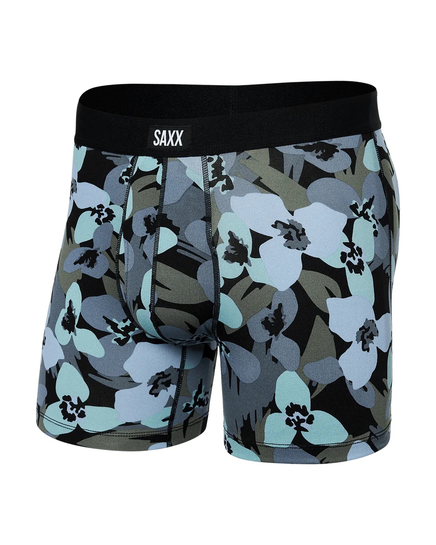 DAYTRIPPER BOXER BRIEF 5" "CAMO FLOWERS - BLUE FOG"