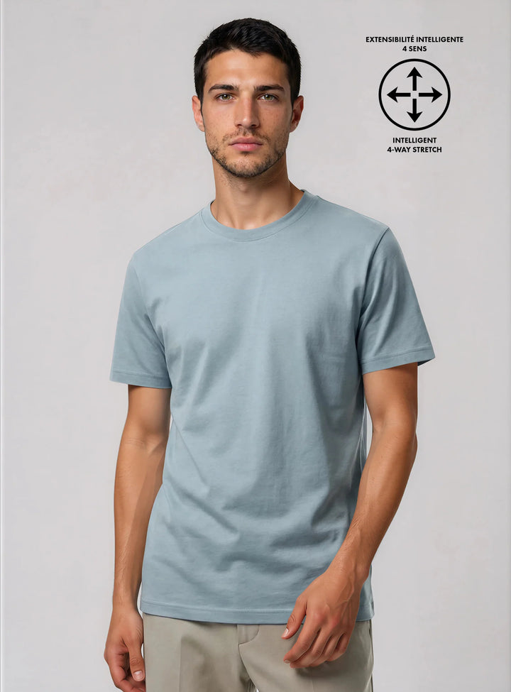 BIX - ORGANIC COTTON T-SHIRT "FOG"