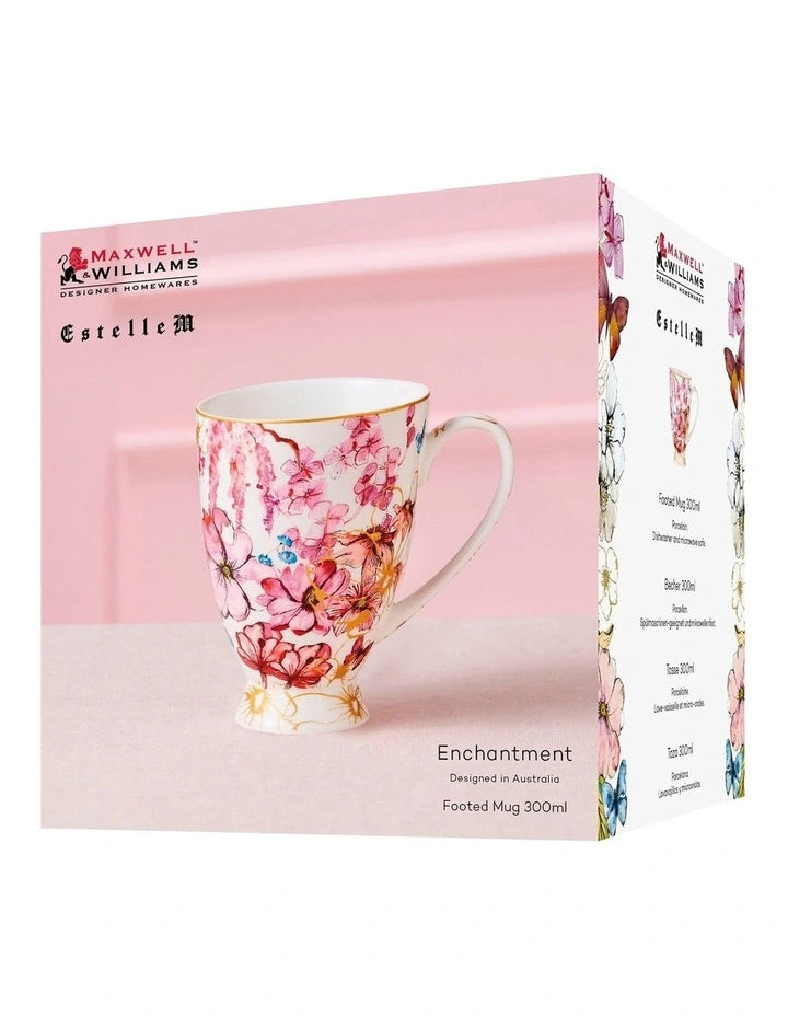 MAXWELL & WILLIAMS - Enchantment Footed Mug Gift Box 300ml in White