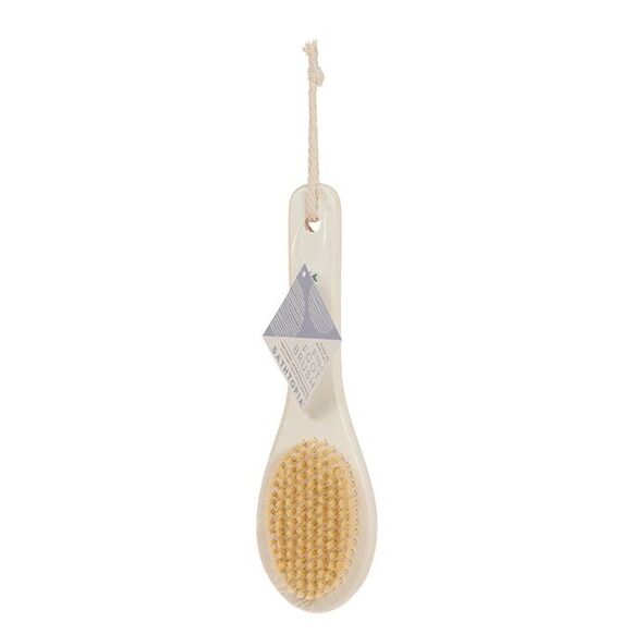 BAMBOO FOOT PUMICE/BRUSH - WHITE WOOD