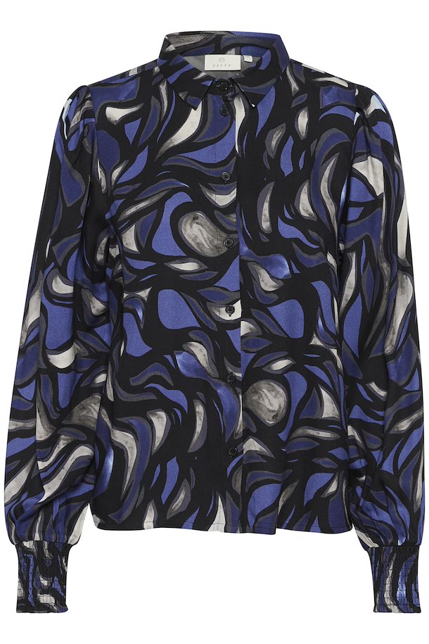 KAFORREST SHIRT - BLUE/GREY ABSTRACT GRAPHIC