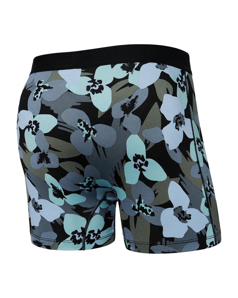 DAYTRIPPER BOXER BRIEF 5" "CAMO FLOWERS - BLUE FOG"