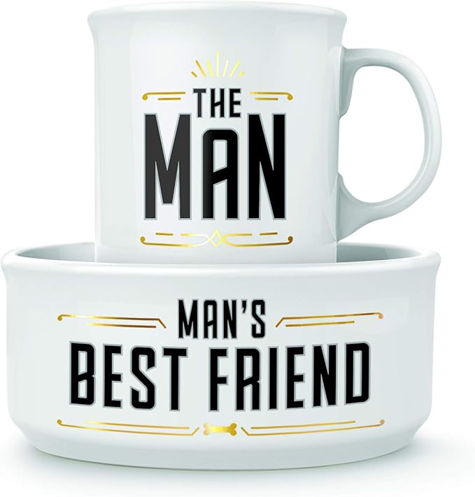 FRED & FRIENDS HOWLIGANS - MUG+DOG BOWL - BEST FRIEND SET