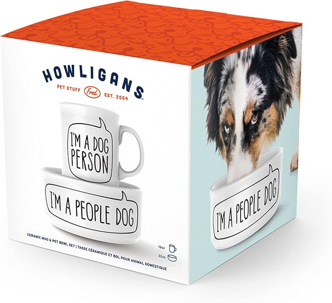 FRED & FRIENDS HOWLIGANS - MUG+DOG PERSON SET