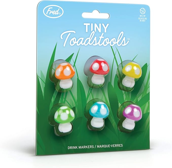 FRED & FRIENDS TINY TOADSTOOLS - DRINK CHARMS - 6