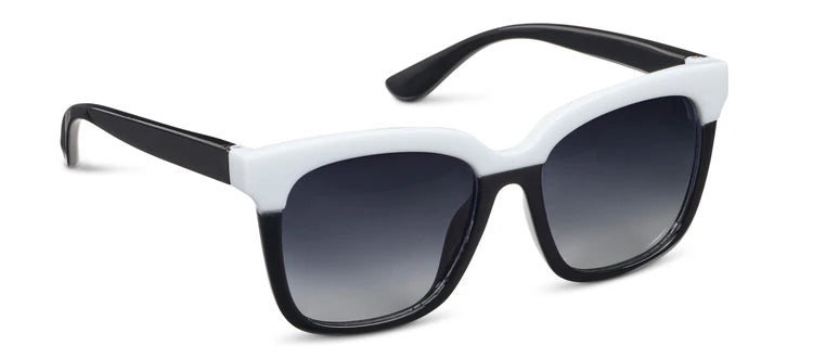 FRENCHY SUNGLASSES "BLACK/WHITE +2.00"