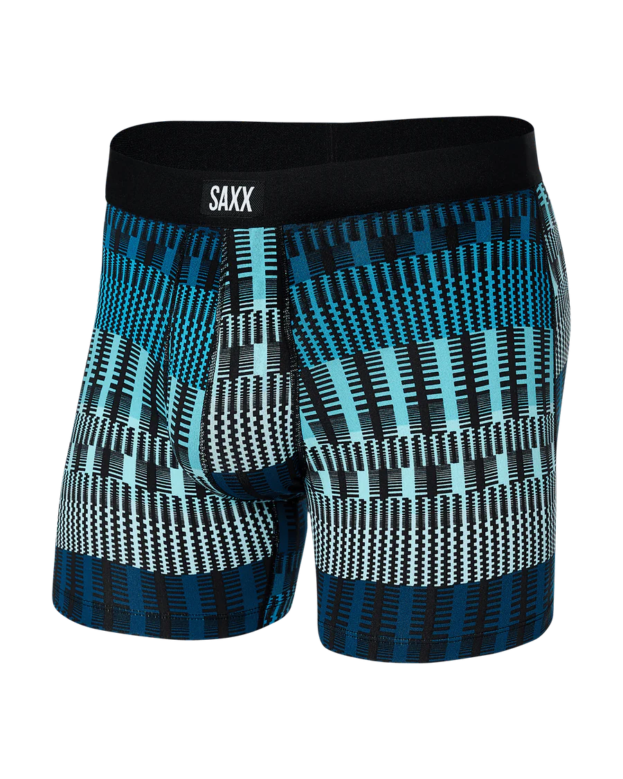 DAYTRIPPER BOXER BRIEF 5" "FREQUENCY STRIPE - TEAL"