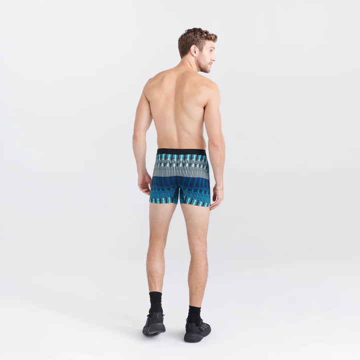 DAYTRIPPER BOXER BRIEF 5" "FREQUENCY STRIPE - TEAL"